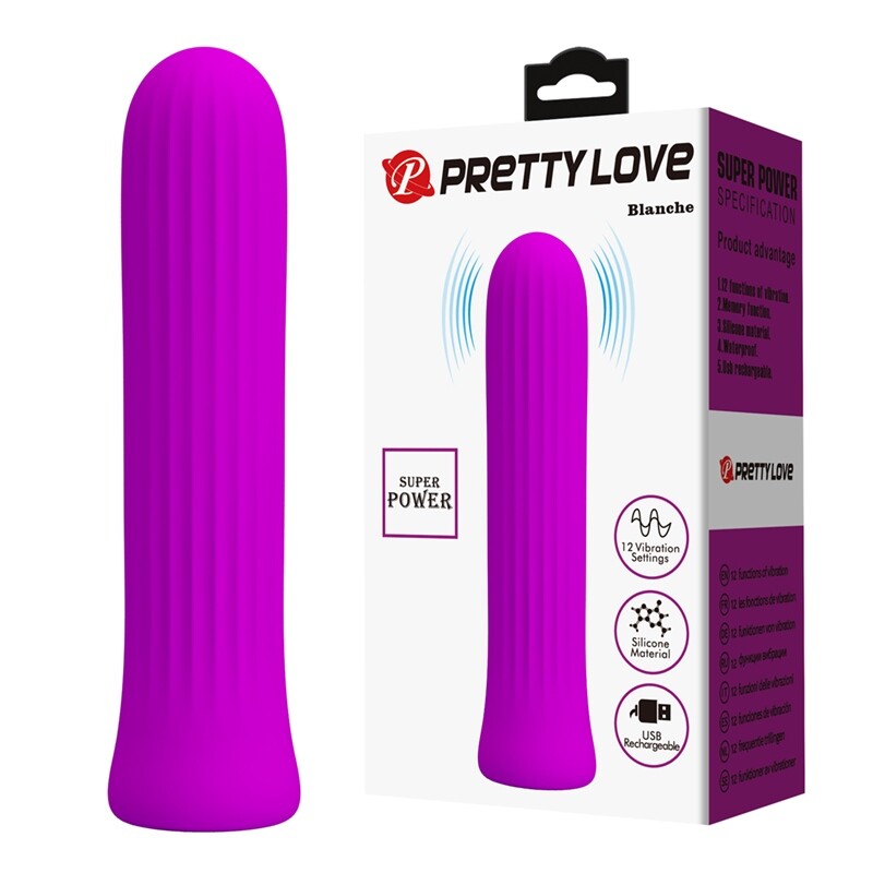 Мінівібратор Pretty Love Blanche фуксія, 10 х 2 см