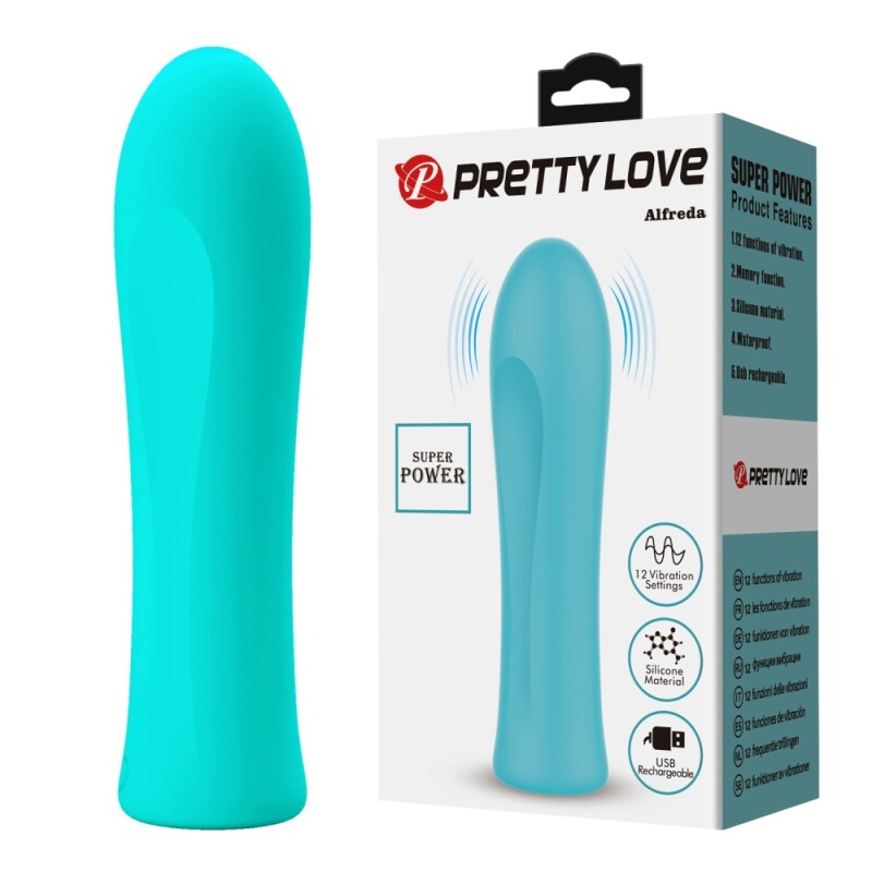 Мінівібратор Pretty Love Alfreda зелений, 10.2 х 2.6 см