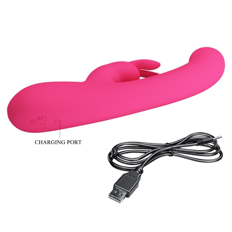 Вібратор-кролик Pretty Love Lamar з LED дісплеєм, рожевий, 22 х 4 см - Изображение 9