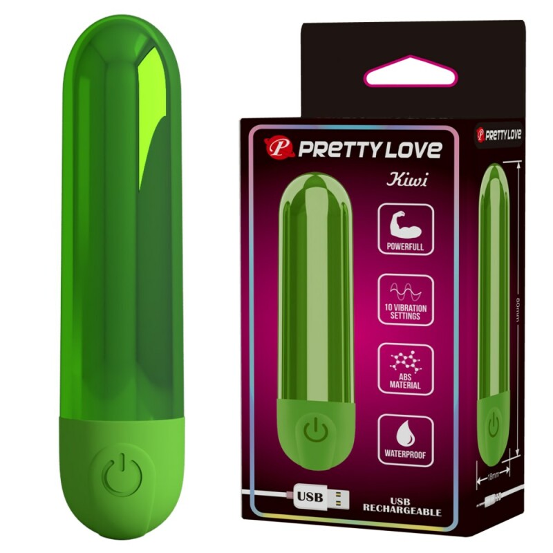 Віброкуля Pretty Love Kiwi зелена, 8 х 1.8 см