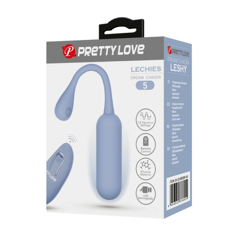 Віброяйце Pretty Love Lechies з пультом, блакитне, 18.6 х 2.8 см - Зображення 9
