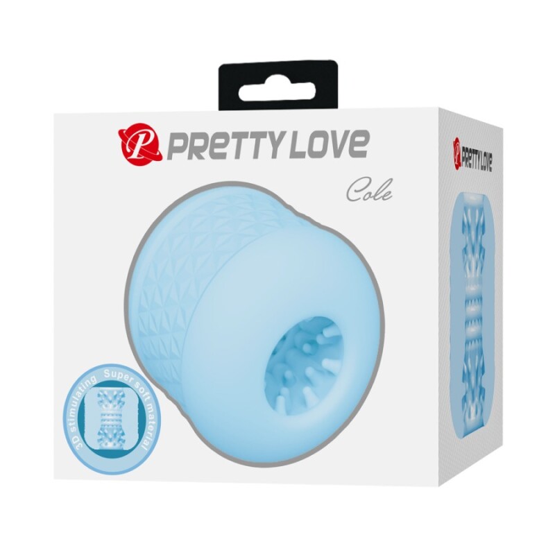 Мінімастурбатор Pretty Love Cory блакитний, 6 х 6 см