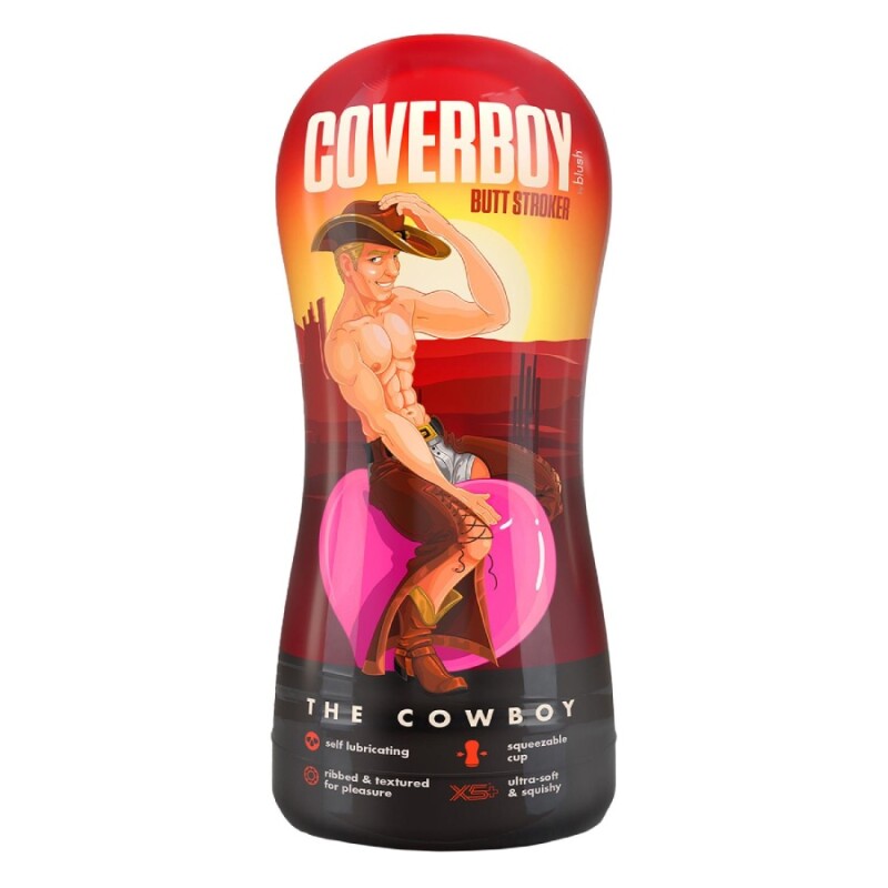 Мастурбатор-анус Blush Cowboy самозмащувальний, бежевий, 17.7 х 8.2 см - Зображення 1
