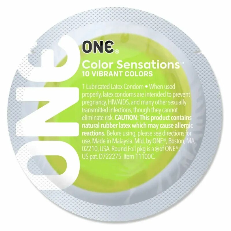 Набір різнокольорових презервативів One Color Sensations, 5 шт - Зображення 3