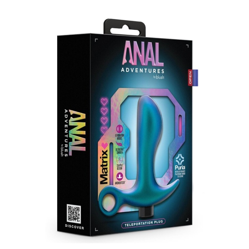 Анальний вібратор Blush Anal Adventures для точки Р, блакитний, 10.8 х 3.2 см - Изображение 1