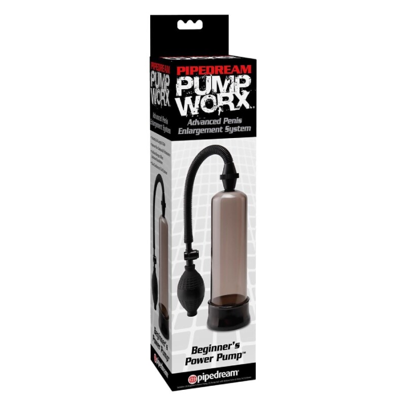 Вакуумна помпа Pipedream Pump Worx механічна, з грушею, чорна, 19 х 6.5 см