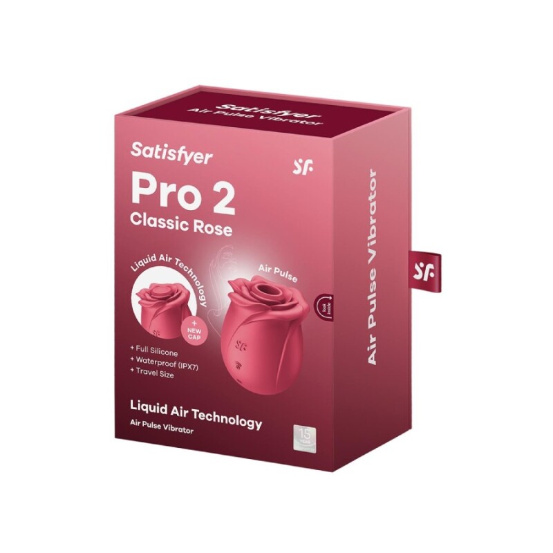 Вакуумний стимулятор Satisfyer Pro 2 у вигляді троянди, рожевий, 6.2 х 6.2 см - Зображення 1