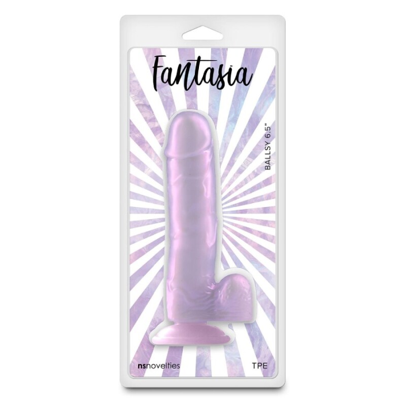 Фалоімітатор гнучкий NS Novelties Fantasia на присосці, фіолетовий, 18.2 х 3.6 см - Изображение 1