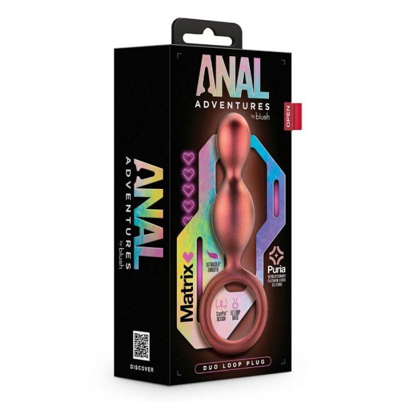Анальний ланцюжок Blush Anal Adventures з кільцем, радій хамелеон, 13.3 х 3.2 см - Изображение 1