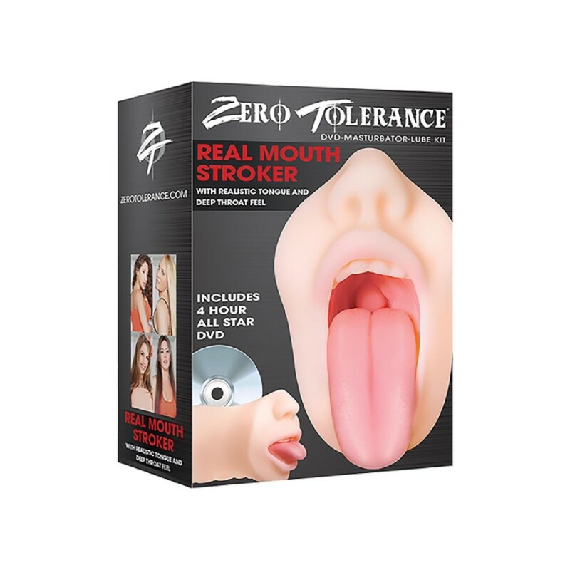 Мастурбатор-рот Evolved Zero Tolerance з язиком, бежевий, 16.5 х 8.6 см - Изображение 1