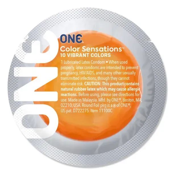 Набір різнокольорових презервативів One Color Sensations, 5 шт - Изображение 4