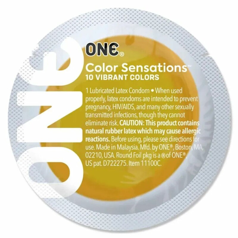 Набір різнокольорових презервативів One Color Sensations, 5 шт - Зображення 4