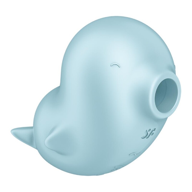 Вакуумний стимулятор Satisfyer Sassy Seal з вібрацією, блакитний, 9.5 х 9.5 см - Зображення 3