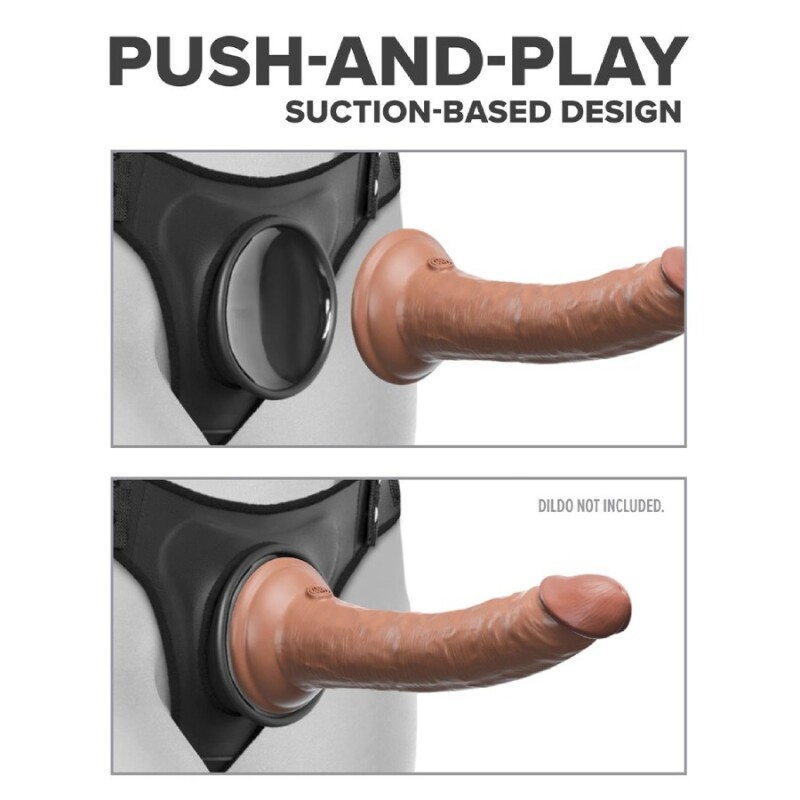 Трусики для страпона Pipedream Body Dock з підтяжками, чорні - Изображение 3