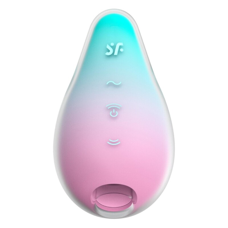Вакуумний стимулятор Satisfyer Mermaid Vibes з вібрацією, рожево-зелений, 9.5 х 1.5 см - Изображение 3