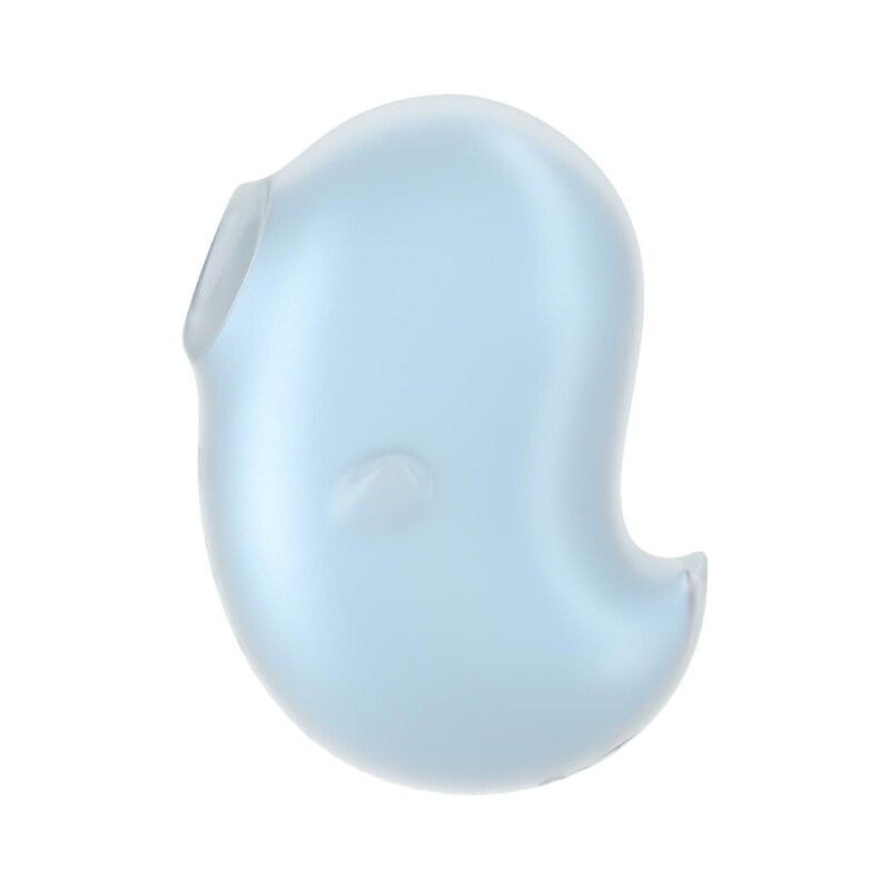 Вакуумний стимулятор Satisfyer Cutie Ghost з вібрацією, блакитний, 9.1 х 5.5 см - Изображение 4
