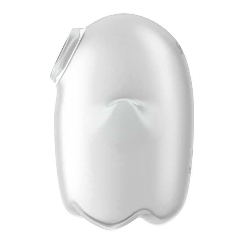 Вакуумний стимулятор Satisfyer Glowing Ghost з вібрацією, білий, 8.4 х 5.8 см - Изображение 4