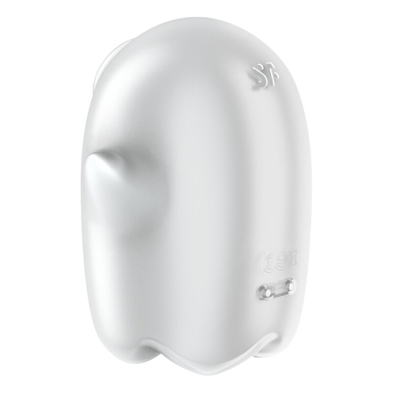 Вакуумний стимулятор Satisfyer Glowing Ghost з вібрацією, білий, 8.4 х 5.8 см - Изображение 5