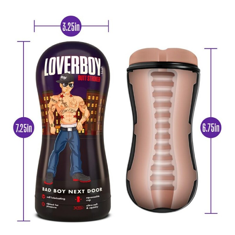 Мастурбатор-анус Blush Coverboy самозмащувальний, бежевий, 17.7 х 8.2 см - Зображення 6