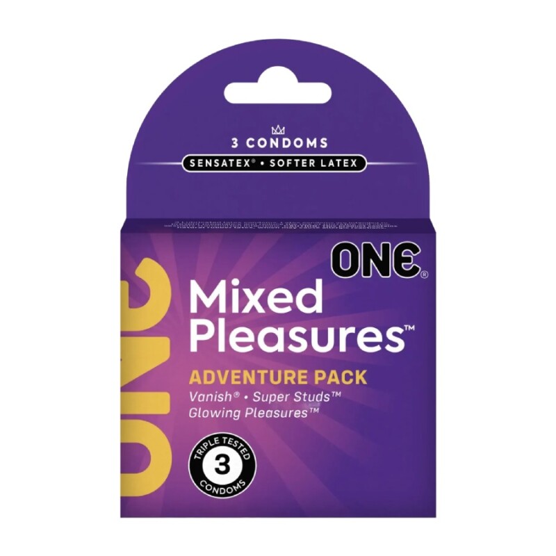 Презервативи латексні One Mixed Pleasure, 3 шт