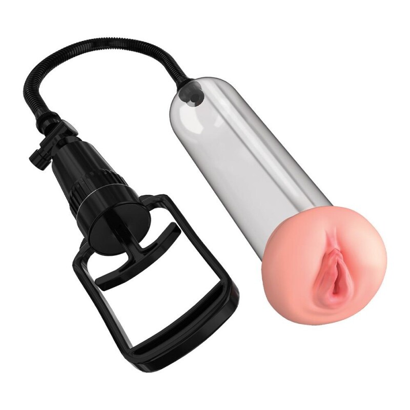 Вакуумна помпа Pipedream Pump Worx механічна, з реалістичною насадкою, прозора, 17 х 6 см - Зображення 1