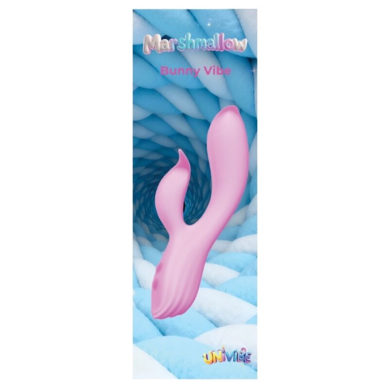 Вібратор-кролик Univibe Marshmallow Bunny Vibe рожевий, 19.3 х 6.8 см