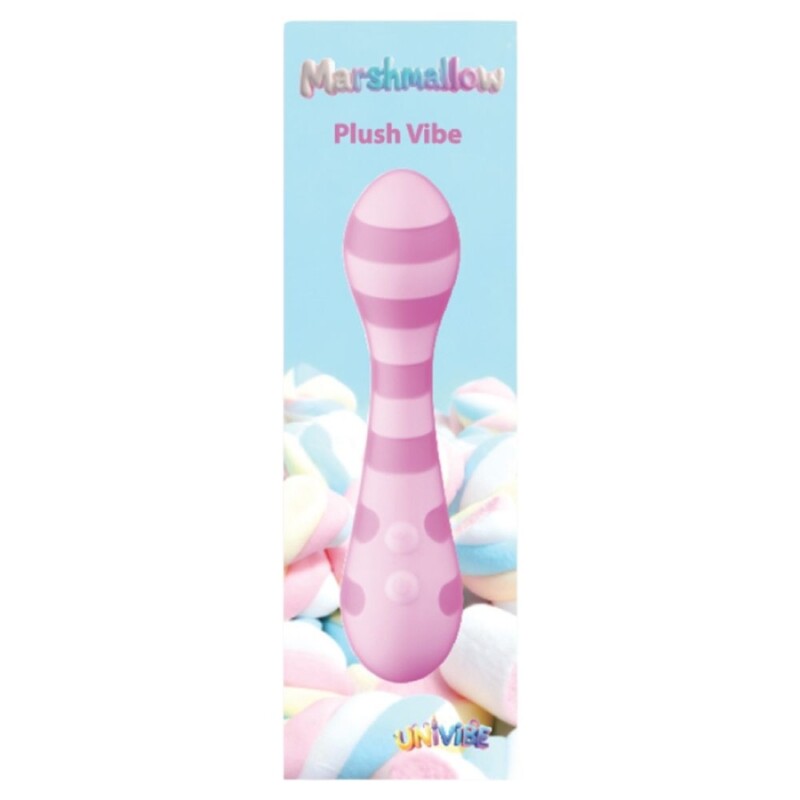 Мінівібратор Univibe Marshmallow Plush Vibe рожевий, 14.7 х 3.8 см