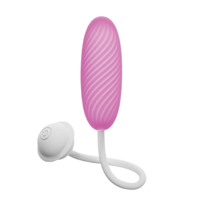 Віброяйце з додатком Univibe Marshmallow Bliss Egg рожеве, 14.7 х 3.8 см - Изображение 1
