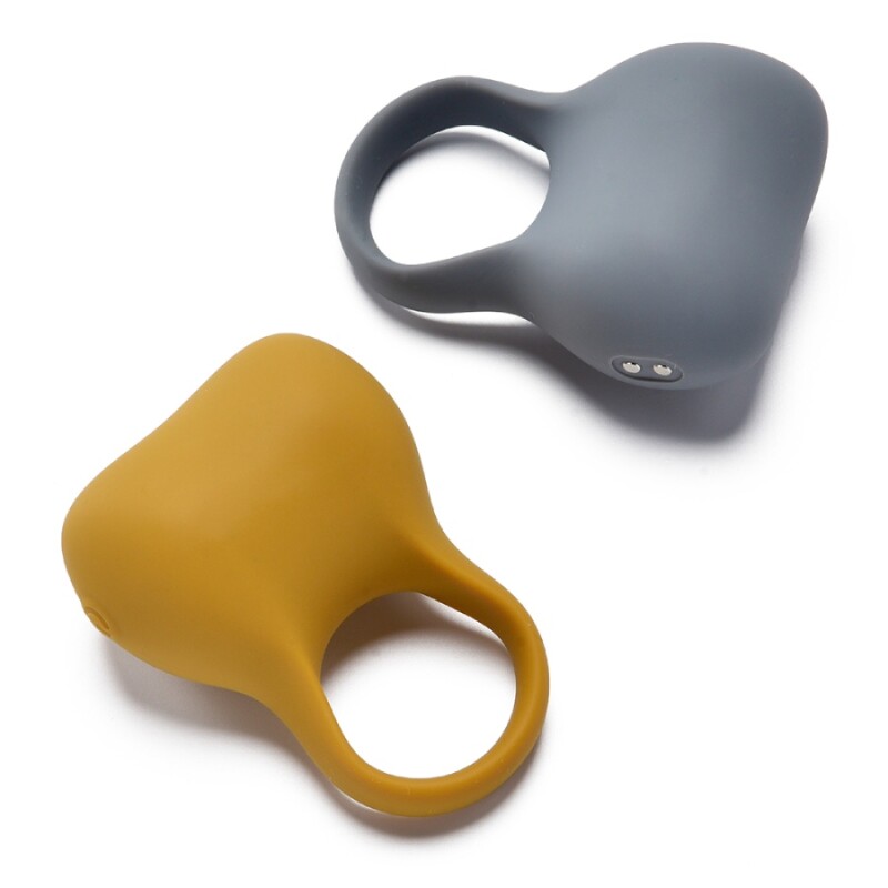 Ерекційне віброкільце Sweet Em Silky Ring з пультом, жовте, 7.6 х 5.7 см - Изображение 4