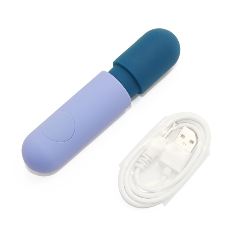 Мінівібратор-мікрофон Sweet Em Mini Wand синій, 11.8 х 2.6 см - Изображение 3