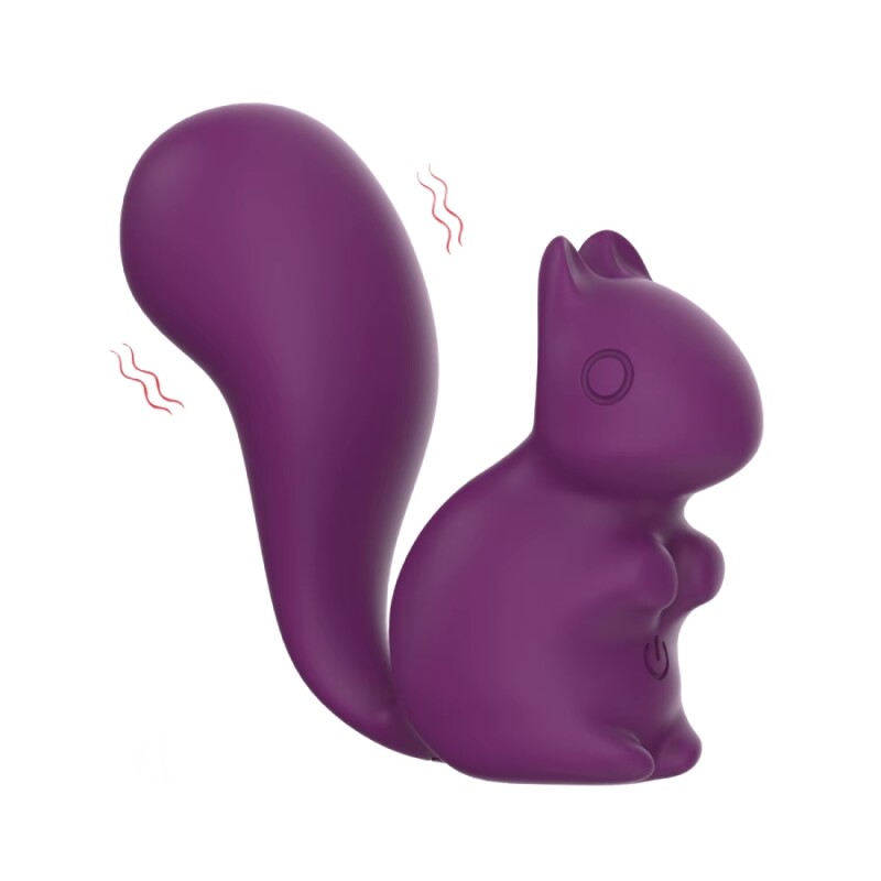 Мінівібратор для клітора Every Night Toys Debbie у формі білочки, фіолетовий, 7.2 х 3 см