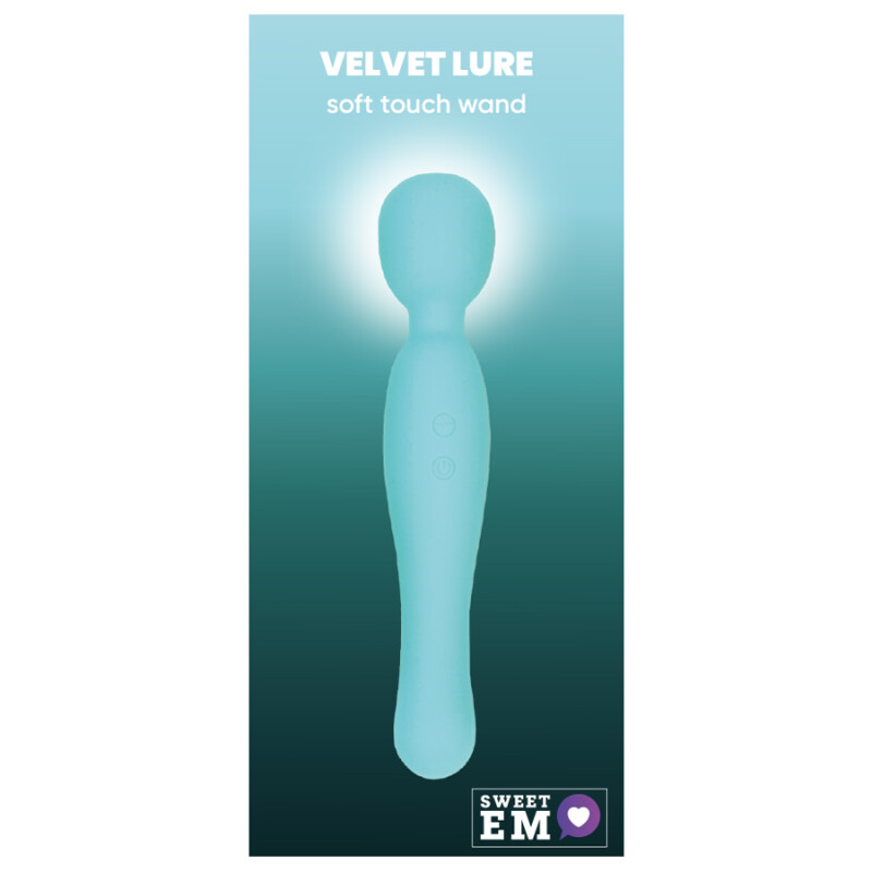 Вібратор-мікрофон Sweet Em Soft Touch Wand бірюзовий, 22.2 х 4.5 см
