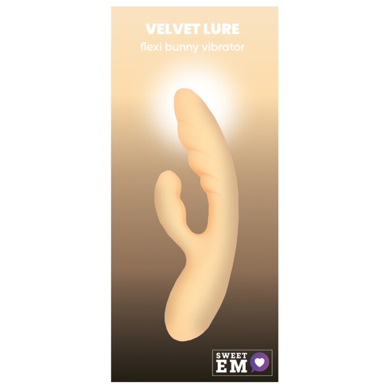 Вібратор-кролик Sweet Em Flexi Bunny Vibrator бежевий, 19.8 х 4 см