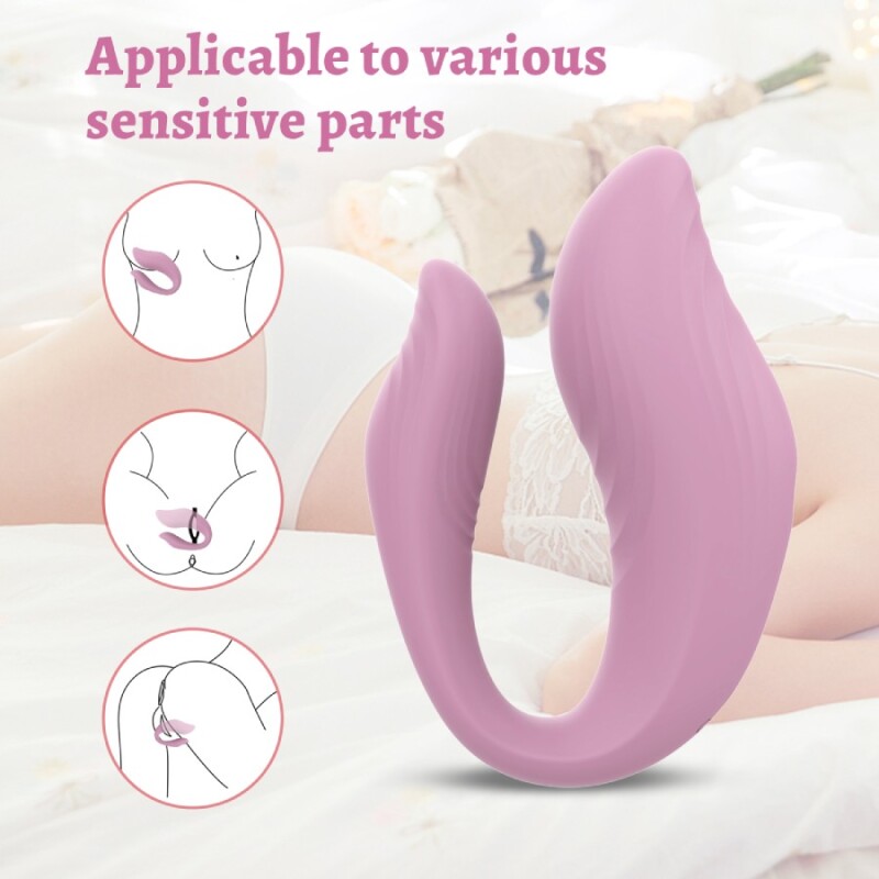 Вібратор для пар Every Night Toys Cosima з пультом, рожевий, 21.2 х 3.6 см - Изображение 1