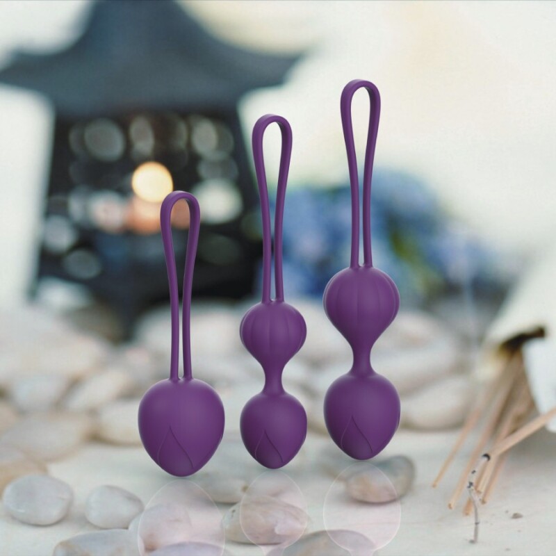 Набір вагінальних кульок Every Night Toys Wendy фіолетовий, 3 шт - Зображення 1