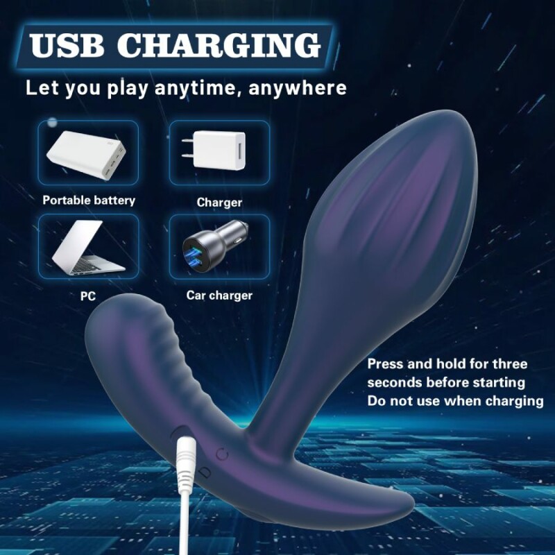 Вібромасажер простати Every Night Toys Miah з пультом, синій, 10.3 х 3.6 см - Изображение 2