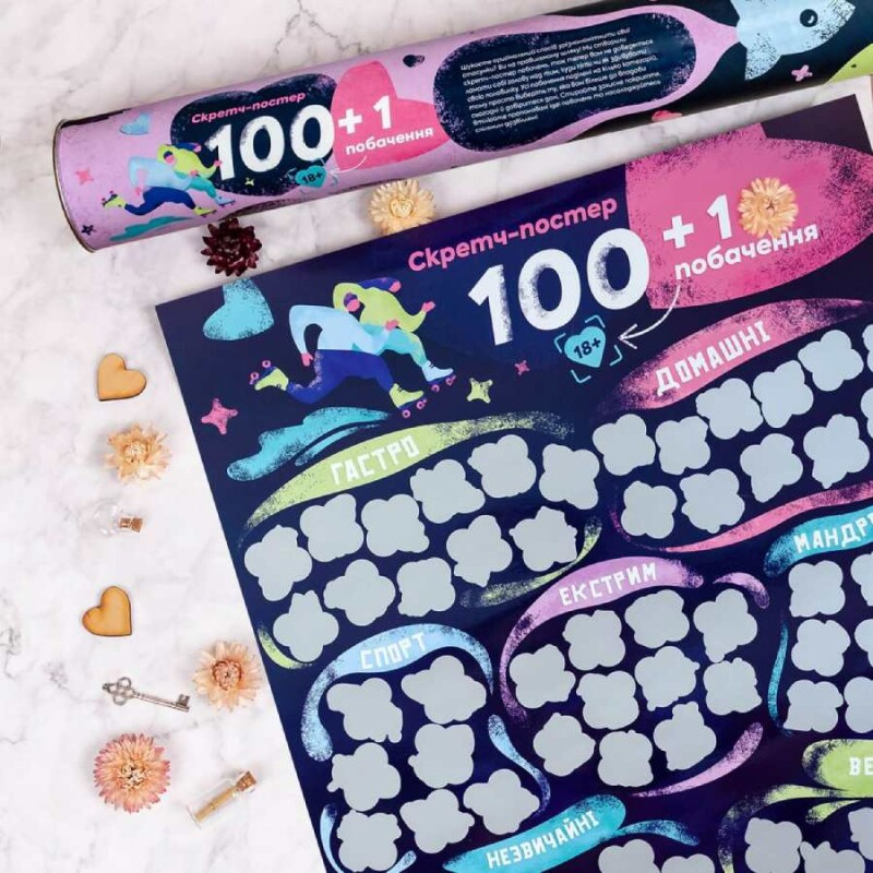 Скретч постер Fun Games Shop 100+1 побачення, на українській мові - Изображение 3
