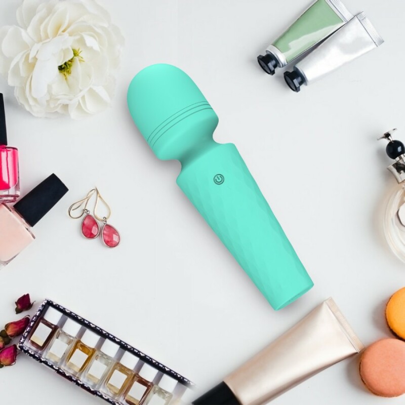 Мінівібратор-мікрофон Every Night Toys Sharon бірюзовий, 11 х 2.9 см - Зображення 3