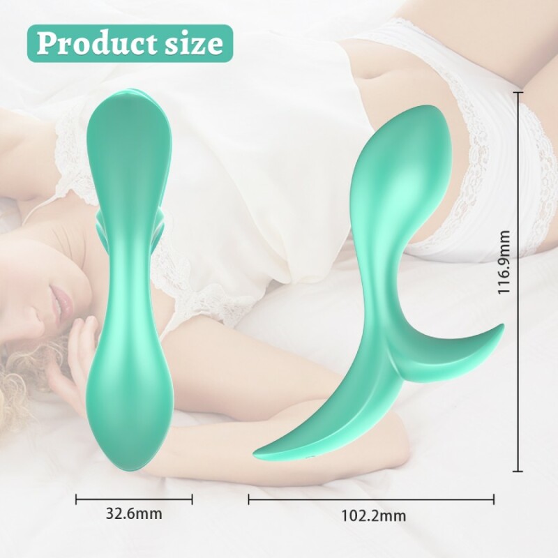 Анальний вібратор Every Night Toys Sally з пультом, бірюзовий, 11.7 х 3.3 см - Зображення 3