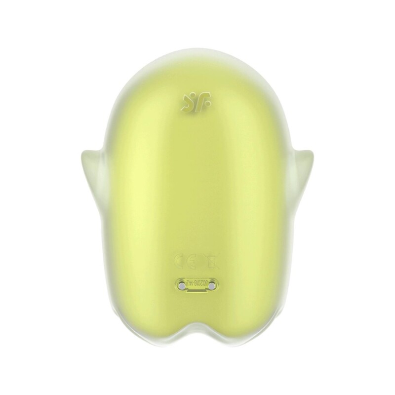 Вакуумний стимулятор Satisfyer Glowing Ghost з вібрацією, жовтий, 8.4 х 5.8 см - Изображение 6