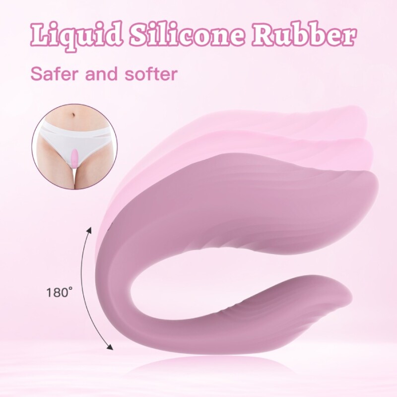 Вібратор для пар Every Night Toys Cosima з пультом, рожевий, 21.2 х 3.6 см - Изображение 6