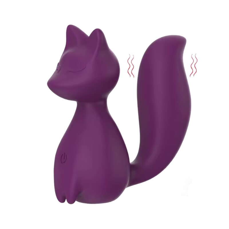 Мінівібратор для клітора Every Night Toys Doris у формі лисички, фіолетовий, 8 х 3.5 см