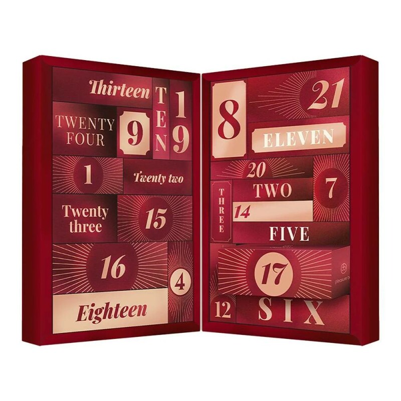 Адвент-календар Dreamtoys Pleasure Box червоний, 24 предмета - Зображення 1