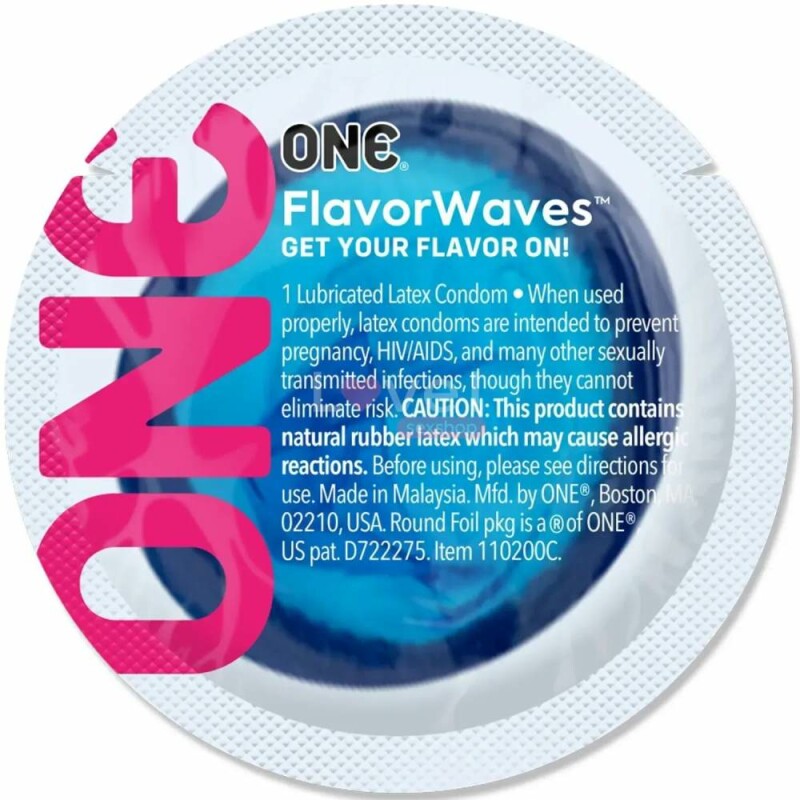 Набір презервативів One Pleasure Flavor Waves латексні, оральні, 5 шт - Зображення 1