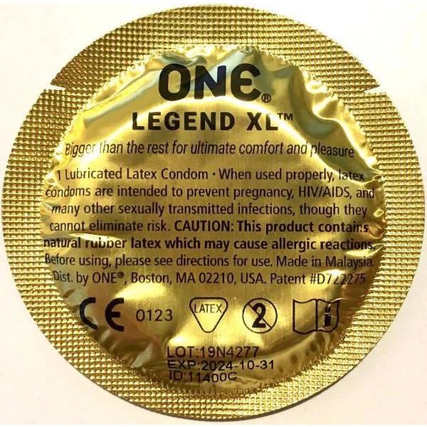 Набір презервативів One Legend XL великого розміру, латексні, 5 шт - Зображення 1