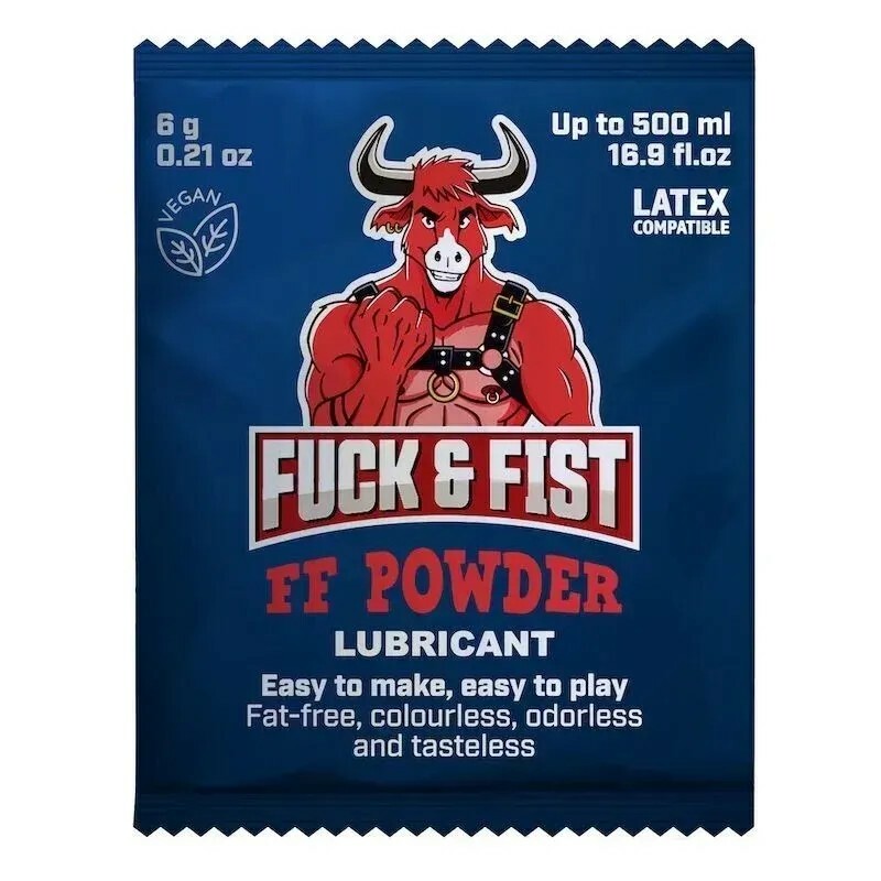 Лубрикант порошковий Fuck &amp; Fist FF Powder для приготування гелю, сашет 6 г