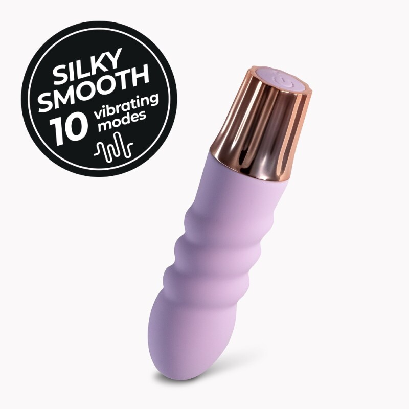 Мінівібратор Crushious Mellow Bubbles 10 режимів вібрації, лавандовий, 11 х 2.8 см - Изображение 1