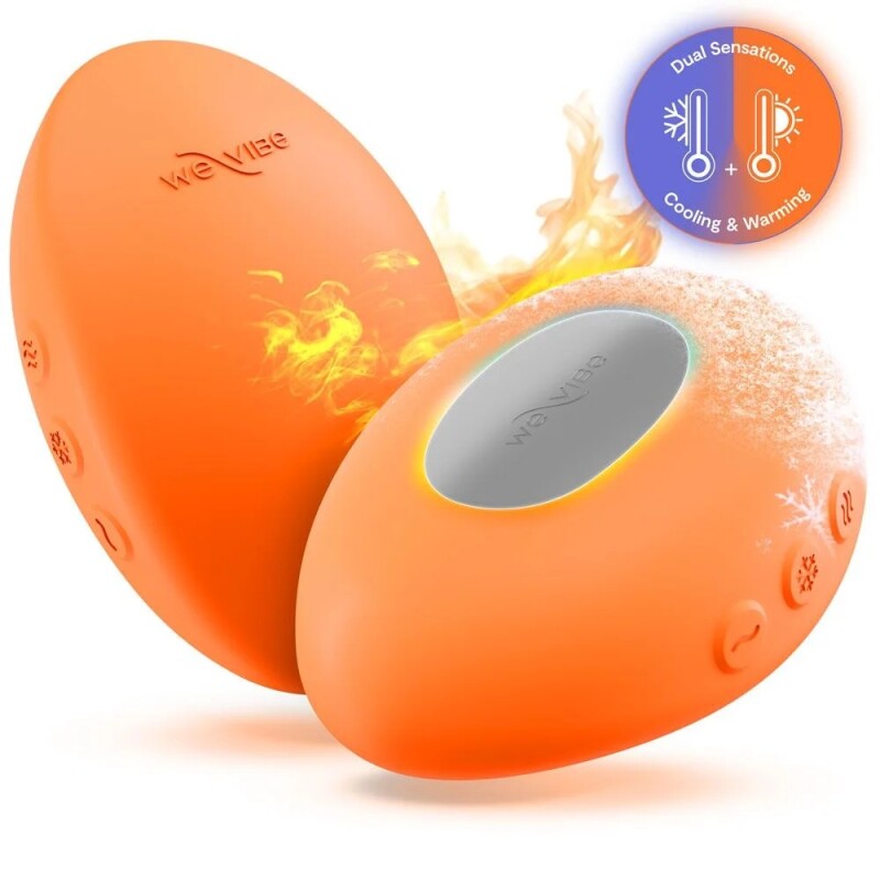 Вібратор для клітора We-Vibe Temp з функцією нагрівання та охолодження, оранжевий, 9.7 см - Изображение 2