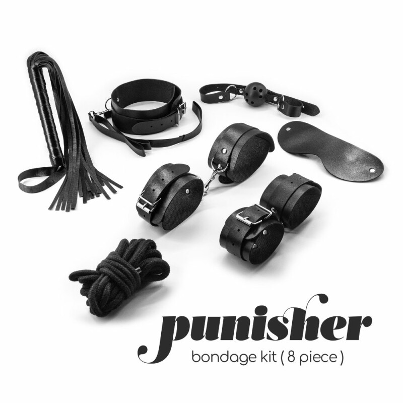 Набір для БДСМ Crushious Punisher чорний, 8 предметів - Изображение 2