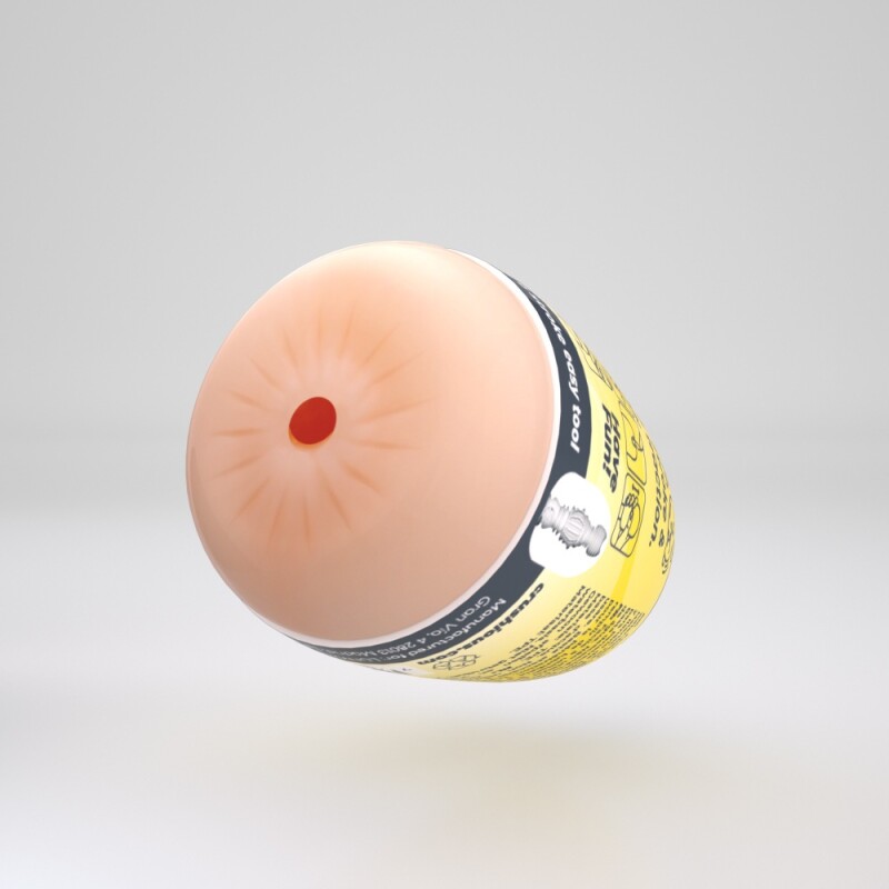 Мастурбатор-яйце Crushious Ezy Egg the Anal анус, бежевий, 8.7 х 5.6 см - Изображение 2
